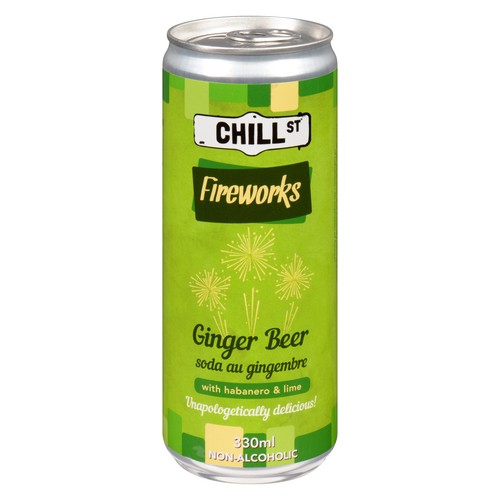Chill Street Fireworks Ginger Beer 330 ml (can)