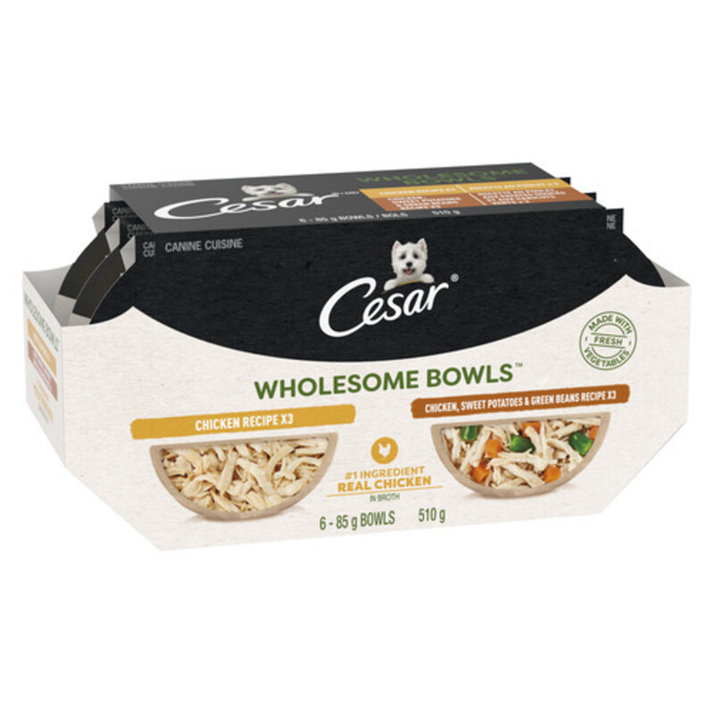 Cesar Wet Dog Food Adult Wholesome Bowls Chicken Chicken Sweet Potato