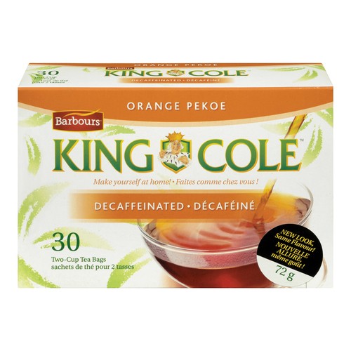 King Cole Decaffeinated Tea Orange Pekoe 30 EA