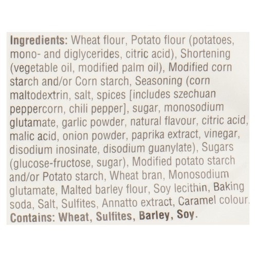 Christie Crispers Crackers Sizzling Szechuan Flavour 145 g