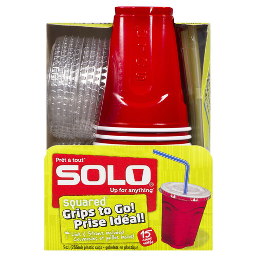 Solo Cups Squared Combo 9 oz 15 Pack Voilà Online Groceries & Offers