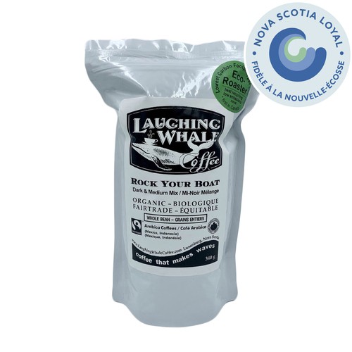 Laughing Whale Whole Bean Coffee Rock Your Boat 340 g