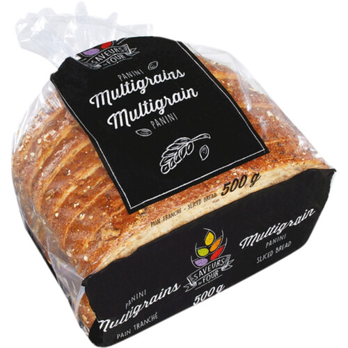 Saveurs Du Four Bread Multigrain Panini Sliced Bread 500 g (Frozen)