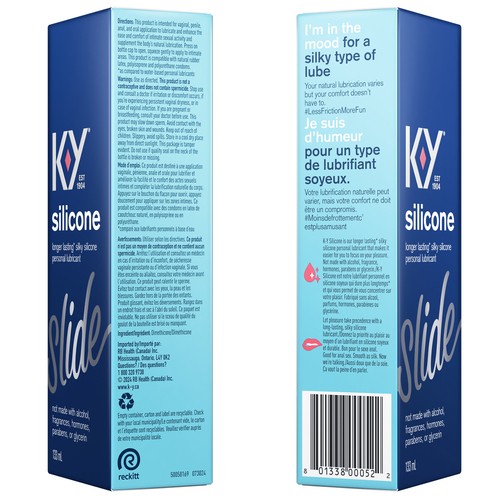 K-Y Personal Lubricant Longer Lasting Silky Silicone 133 ml