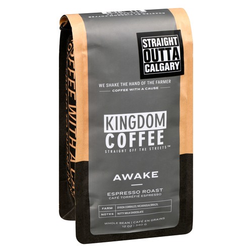 Kingdom Whole Bean Coffee Awake Espresso Roast 340 g