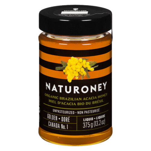 Naturoney Organic Honey Brazilian Acacia 375 g