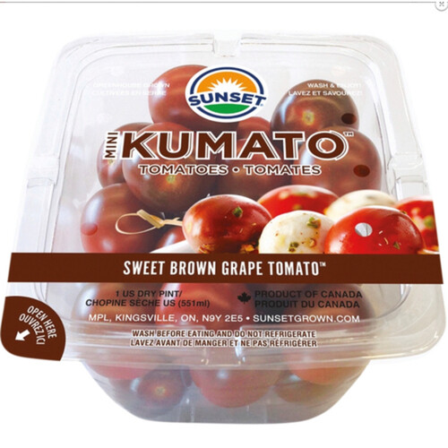 Sunset Kumato Mini Grape Tomatoes Sweet Brown 551 ml