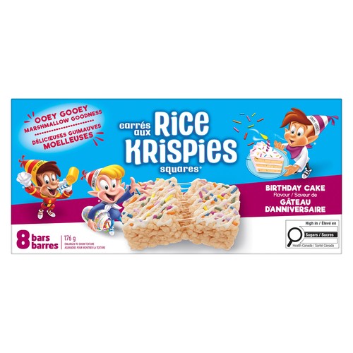 Kellogg's Rice Krispies Squares Birthday Cake 8 x 22 g
