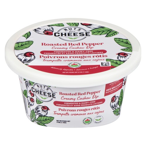 Nuts For Cheese Dairy-Free Creamy Cashew Dip Roasted Red Pepper 210 g