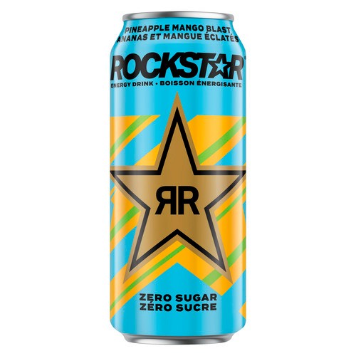 Rockstar Energy Drink Pineapple Mango Blast Zero Sugar 473 ml