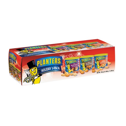 Planters Holiday Collection Nuts 3 Pack 725 g