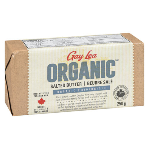 Gay Lea Organic Butter Salted 250 g