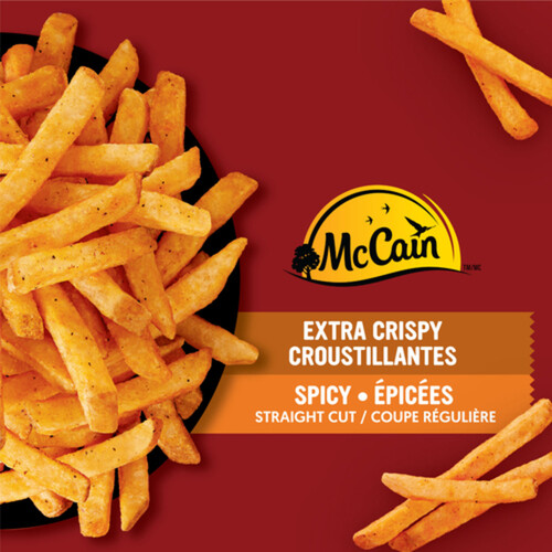 McCain Superfries Fries Spicy Straight Cut Extra Crispy 650 g