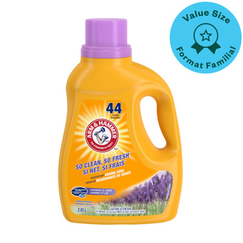 Arm & Hammer Liquid Laundry Detergent Lavender & Linen 44 Loads 2.03 L