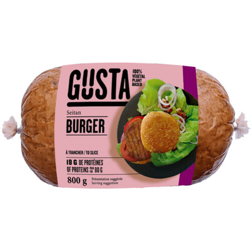 Gusta Vegan Seitan Burger To Slice 800 g