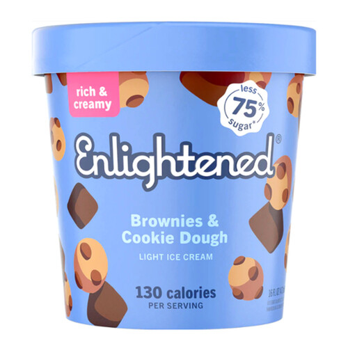 Enlightened Frozen Dessert Brownies And Cookie Dough 473 ml