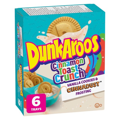 Dunkaroos Cinnamon Toast Crunch Vanilla Cookies And Cinnadust Frosting 6 x 28 g