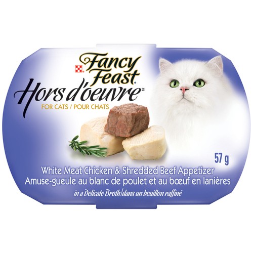 Fancy Feast Cat Food Complement Hors d'Oeuvre Chicken & Beef  57 g
