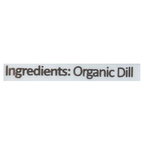 Splendor Garden Organic Dill Weed 15 g