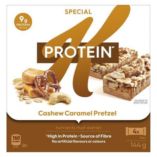 Kellogg's Special K Protein Bars Cashew Caramel Pretzel 4 x 36 g