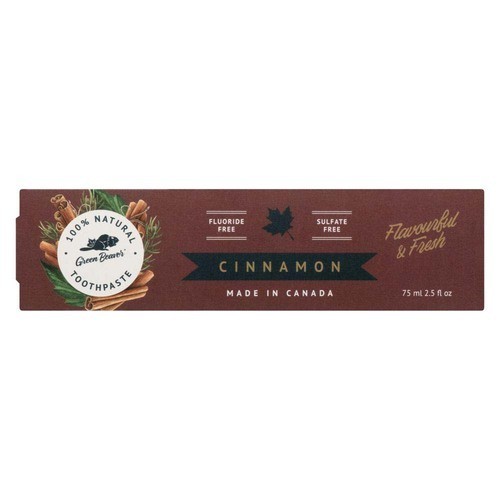 Green Beaver 100% Natural Toothpaste Cinnamon 75 ml