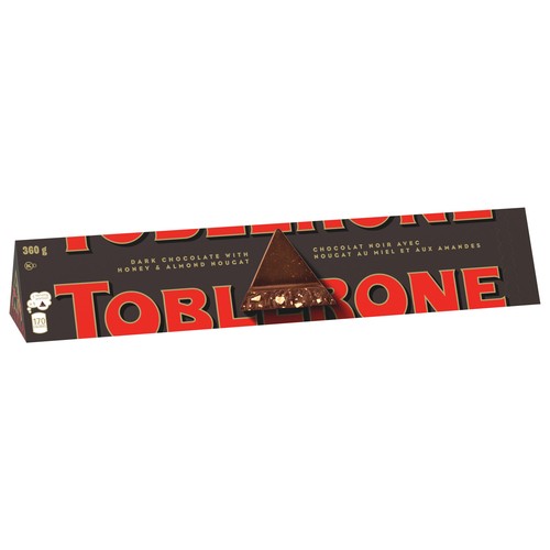 Toblerone Nougat Bar Dark Chocolate With Honey And Almond 360 g