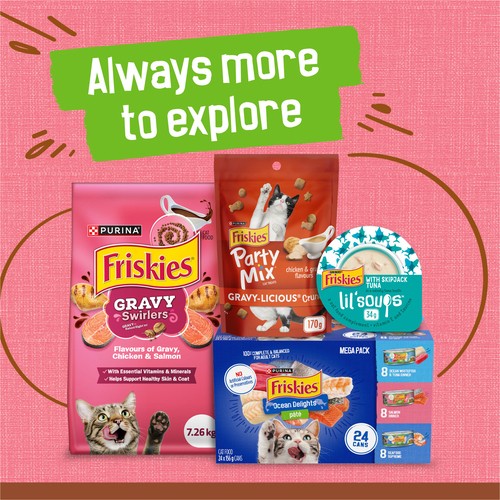 Friskies Wet Cat Food  Extra Gravy Chunky with Salmon 156 g