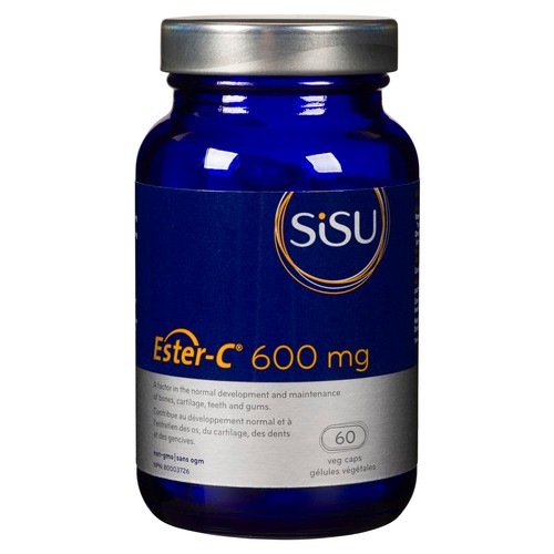 Sisu Supplements Ester-C 600 mg 60 Vegetable Capsules 