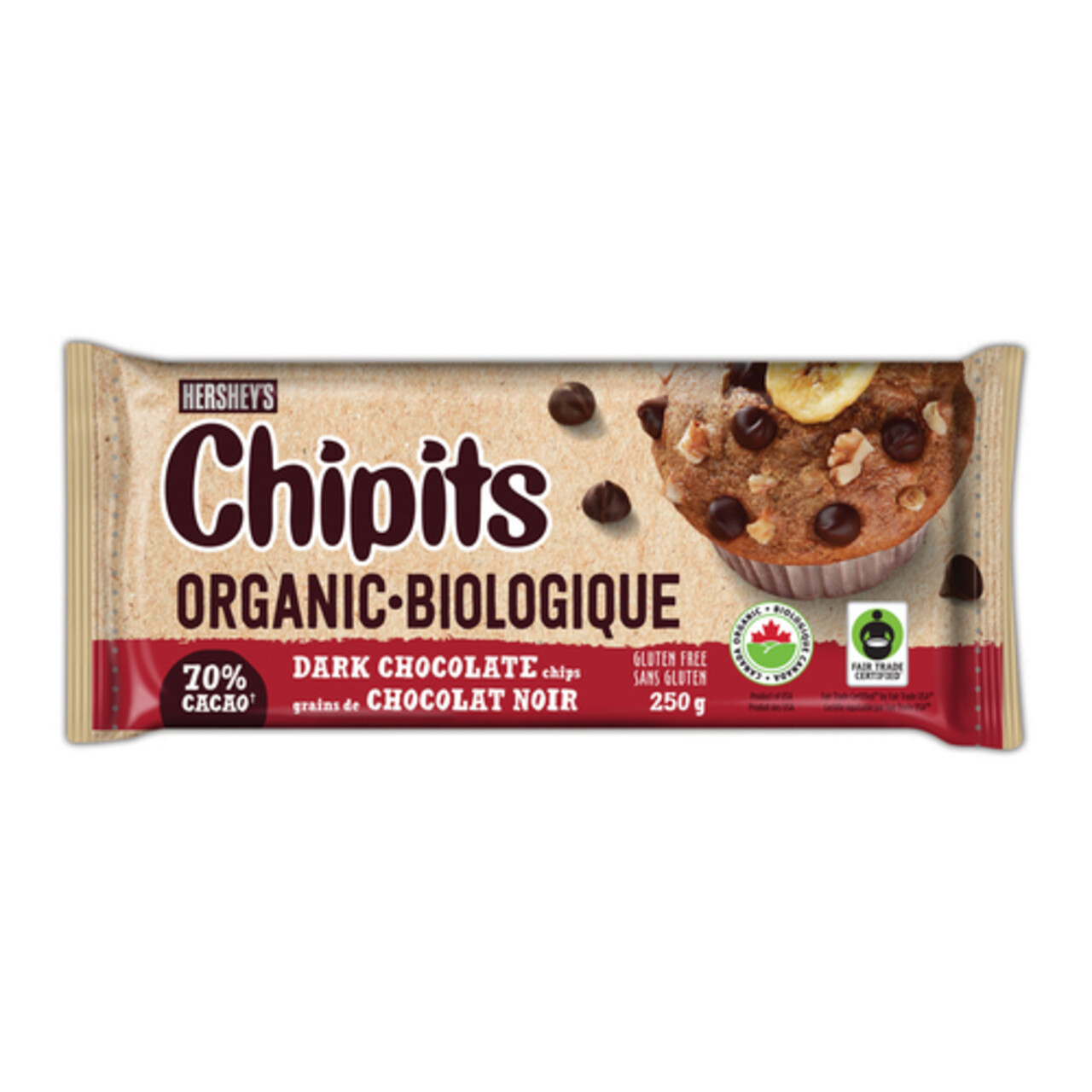 Hershey's Organic Chipits 70 Cacao Dark Chocolate 250 g Voilà Online