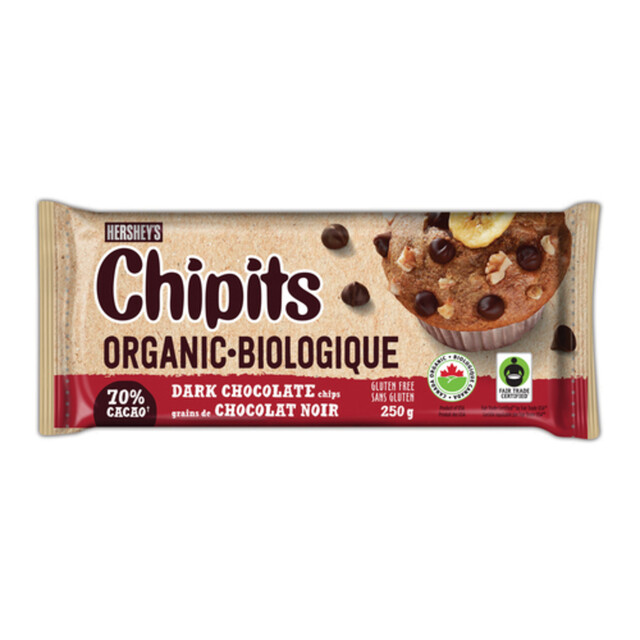 Hershey's Organic Chipits 70 Cacao Dark Chocolate 250 g Voilà Online