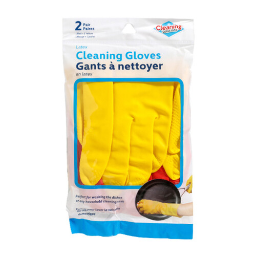 Cleaning Solutions Latex Cleaning Gloves 2 Pairs