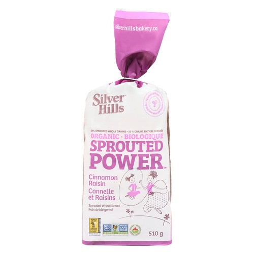 Silver Hills Organic Frozen Bread Cinnamon Raisin 510 g