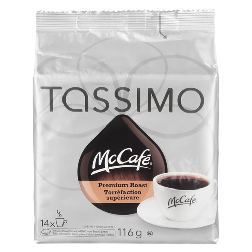 Tassimo McCafé Coffee Pods Premium Roast Coffee 14 T-Discs 116 g