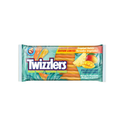 Twizzlers Twist Licorice Filled Tropical Mango Pineapple 311 g