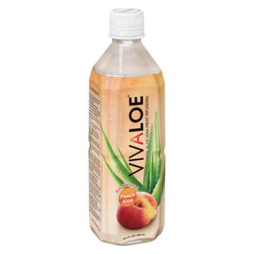 Vivaloe Aloe Peach Juice 500 ml (bottle)