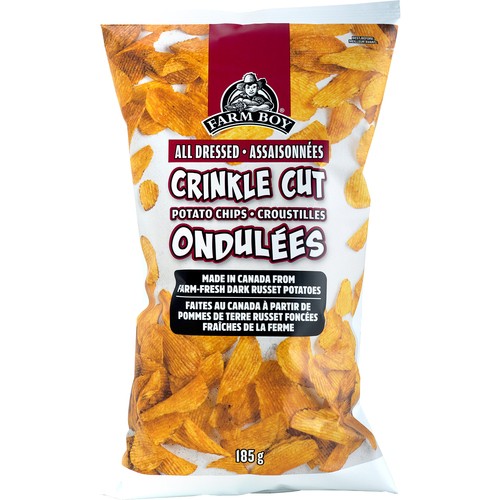 Farm Boy Potato Chips Crinkle Cut All Dressed 185 g