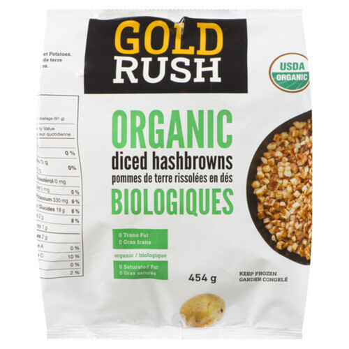 Gold Rush Organic Diced Hashbrowns 454 g