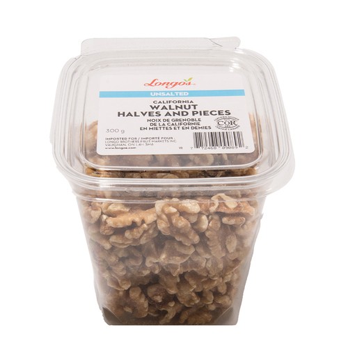Longo's Walnut Halves & Pieces Unsalted 300 g