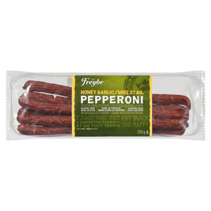 Freybe Dry Pepperoni Honey Garlic 250 g - Voilà Online Groceries & Offers