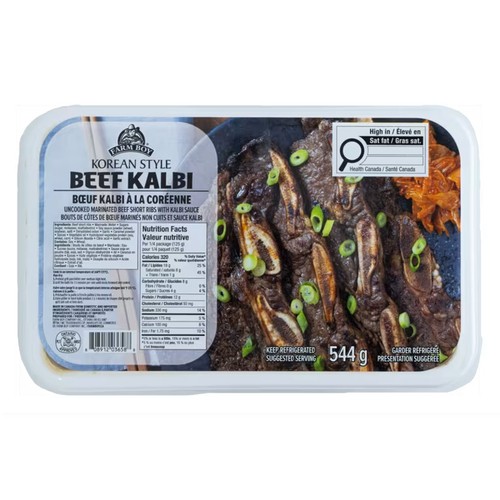Farm Boy Korean Style Beef Kalbi 544 g