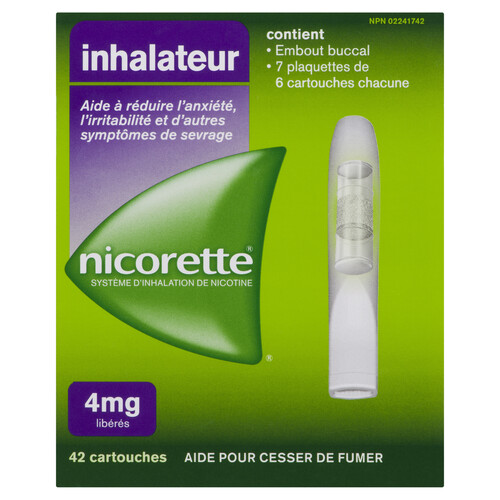 Nicorette Anti-Smoking Aid Inhaler Refill Kit 42 Cartridges 