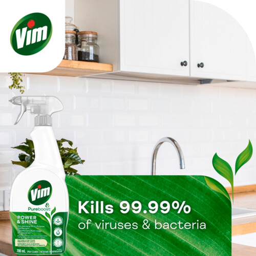 Vim Power & Shine Bathroom Cleaner Spray, 700-mL