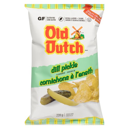 Old Dutch Potato Chips Dill Pickle 220 g