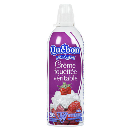 Québon 20% Aerosol Whipped Cream 225 g