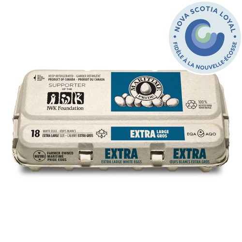 Maritime Pride White Eggs Extra Large Value Size 18 Count
