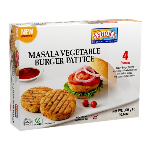 Ashoka Frozen Veggie Burger Patties 300 g