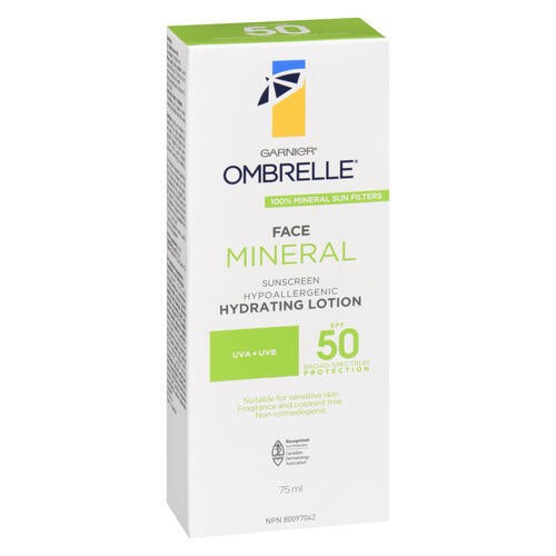 Garnier Ombrelle Mineral Face Sunscreen SPF 50 75 ml