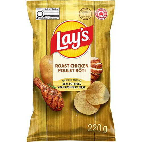 Lay's Potato Chips Roast Chicken Flavoured 220 g
