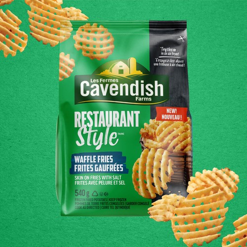 Cavendish Farms Waffle Fries Restaurant Style 540 g