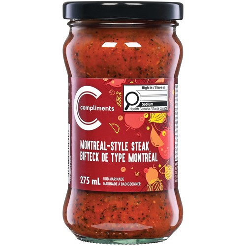 Compliments Seasoning Montreal Steak Rub 275 ml